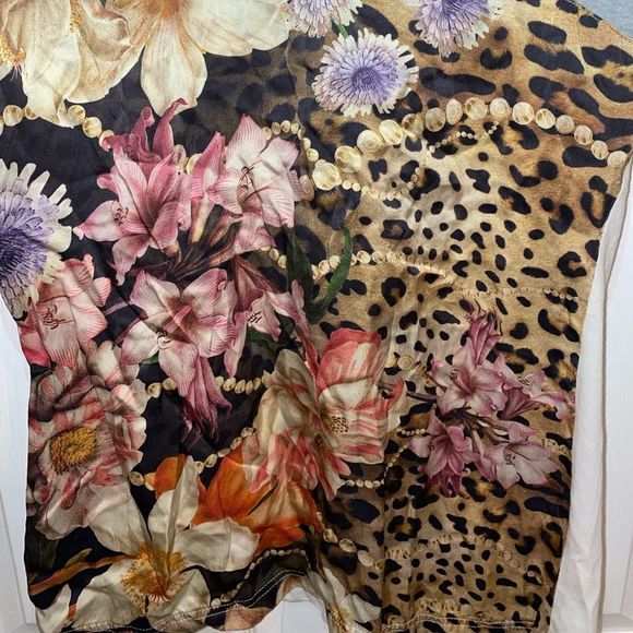 Womens Custom Made Tee Shirt Floral Animal Print - Picture 6 of 8
